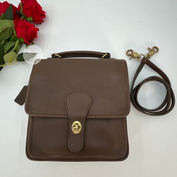 Vintage Coach Station Bag 5130 Taupe USA 1995 - Picture 1 of 10